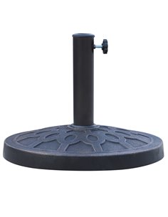 Outsunny 13kg Resin Umbrella Stand Holder, Bronze Tone 01-0414