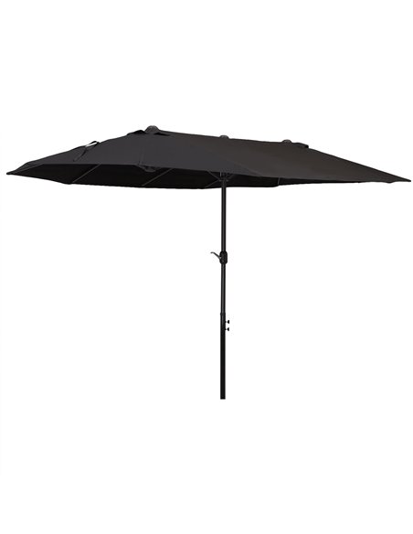 Outsunny 4.6m Double-Sided Patio Parasol Sun Umbrella, Black 84D-031V01BK - pic 48787 | FastDaddyshop