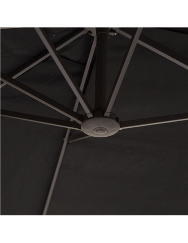 Outsunny 4.6m Double-Sided Patio Parasol Sun Umbrella-Black 84D-031V01BK