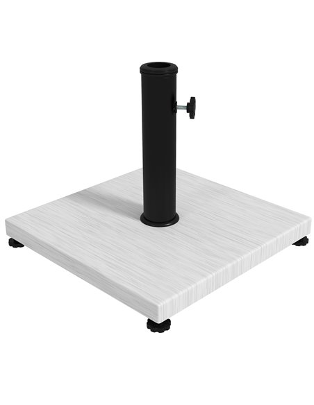 Outsunny 12kg Garden Parasol Base with Adjustable Foot Pad, White 84D-294V00WT - pic 48805 | FastDaddyshop
