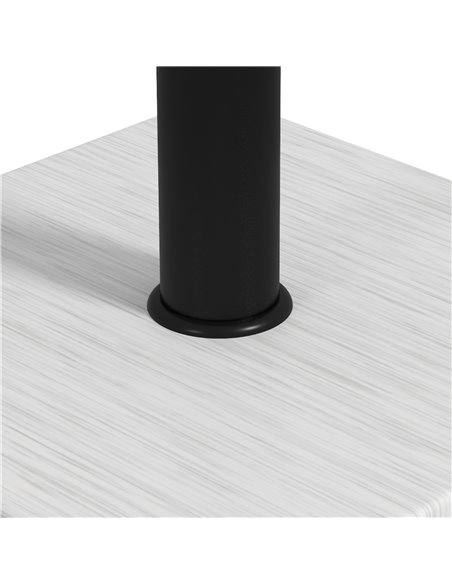 Outsunny 12kg Garden Parasol Base with Adjustable Foot Pad, Concrete Umbrella Stand with Wood Effect Decorative Base and Adjusta - pic 48813 | FastDaddyshop