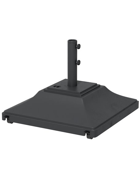 Outsunny 60kg Square Parasol Base with Wheels, Black 84D-290V00BK - pic 48841 | FastDaddyshop