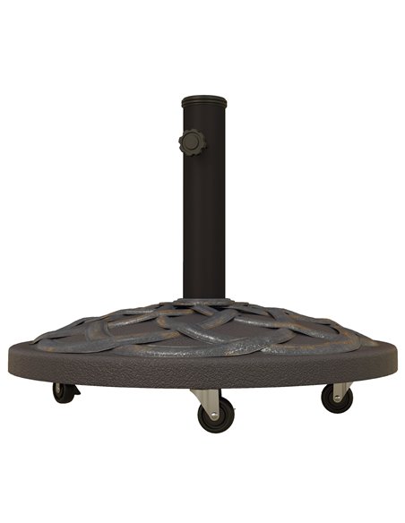 Outsunny 27kg Rolling Parasol Base with Wheels, Bronze Tone 84D-308V00TN - pic 48868 | FastDaddyshop
