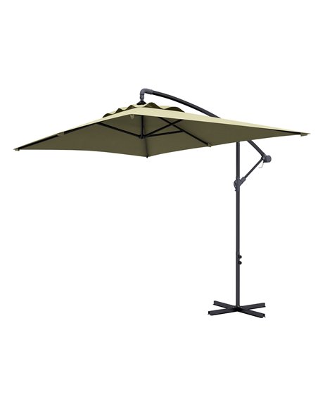 Outsunny 3x2m Cantilever Parasol with Cross Base, Beige 84D-270V00BG - pic 48895 | FastDaddyshop