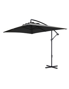Outsunny 3x2m Cantilever Parasol with Cross Base, Grey 84D-270V00CG