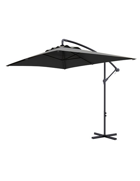 Outsunny 3x2m Cantilever Parasol with Cross Base, Grey 84D-270V00CG - pic 48913 | FastDaddyshop