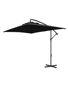 Outsunny 3x2m Cantilever Parasol with Cross Base, Black 84D-270V00BK