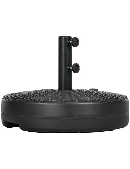 Outsunny 29kg Round Umbrella Parasol Base, Black 84D-275V00BK - pic 48994 | FastDaddyshop