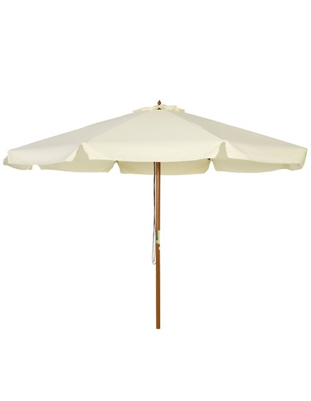 Outsunny 3.3(m) Patio Umbrella, Garden Parasol, Beige 84D-040BG - pic 49030 | FastDaddyshop