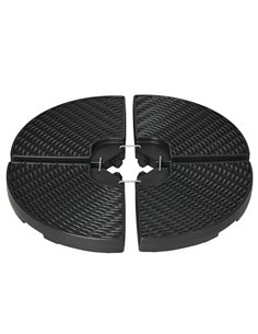 Outsunny 4PCs Parasol Bases, Patio Umbrella Weights, Black 84D-201V00BK