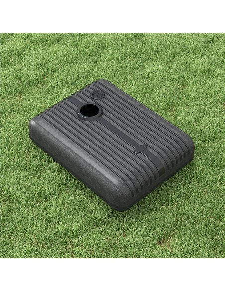 Outsunny Heavy Duty Parasol Base Plastic Umbrella Stand, Black 84D-272V00BK - pic 49049 | FastDaddyshop