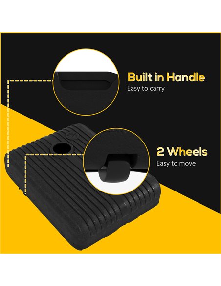 Outsunny Heavy Duty Parasol Base Plastic Umbrella Stand for Cantilever Banana Parasol with Wheels, Water and Sand Filled 84D-272 - pic 49054 | FastDaddyshop