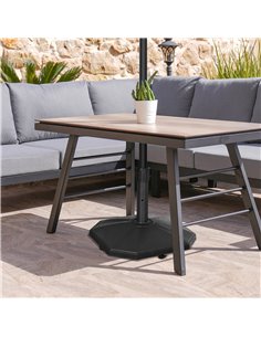 Outsunny 18kg Patio Parasol Base, Concrete Umbrella Base, Black 84D-252V00CG 2