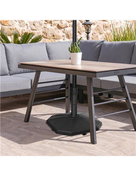 Outsunny 18kg Patio Parasol Base, Concrete Umbrella Base, 45.5cm Outdoor Umbrella Stand Holder for Parasol Poles 34mm, 38mm and  - pic 49067 | FastDaddyshop