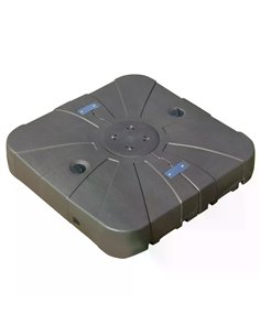Outsunny Square Cantilever Patio Parasol Base Water or Sand Filled with Wheels Crossbar Heavy-Duty Umbrella Stand 84D-123