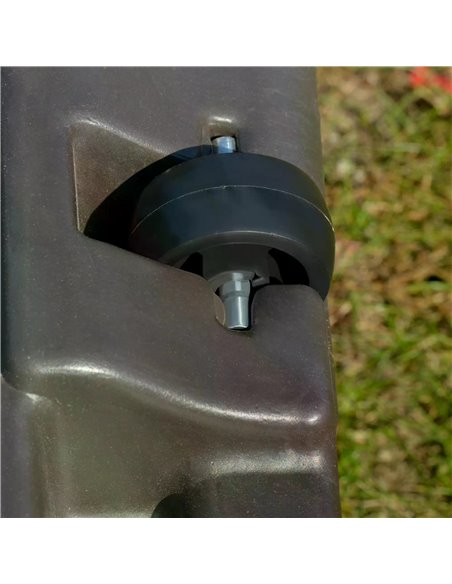 Outsunny Square Cantilever Patio Parasol Base Water or Sand Filled with Wheels Crossbar Heavy-Duty Umbrella Stand 84D-123 - pic 49110 | FastDaddyshop