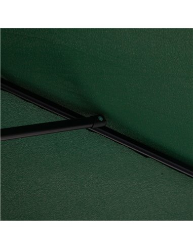 Outsunny Half Parasols Balcony Semi Round Umbrella Patio Crank Handle (2.3m, Green)- NO BASE INCLUDED 84D-074GN