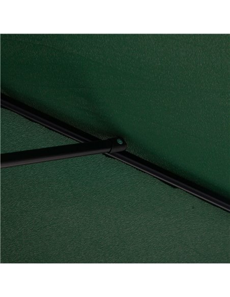 Outsunny Half Parasols Balcony Semi Round Umbrella Patio Crank Handle (2.3m, Green)- NO BASE INCLUDED 84D-074GN - pic 49218 | FastDaddyshop