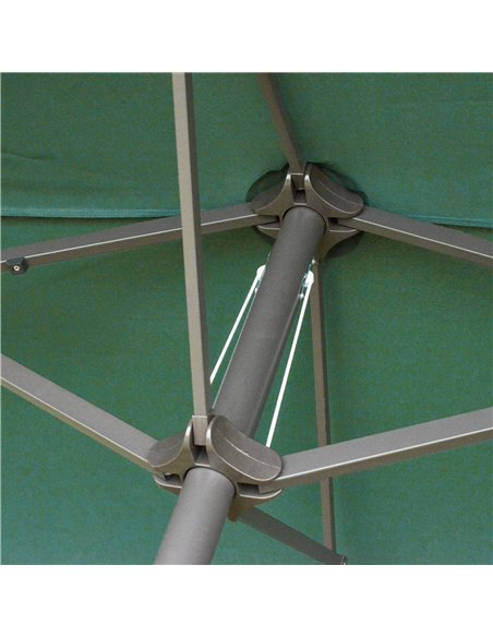 Outsunny 4.6m Garden Parasol Double-Sided Sun Umbrella Patio Market Shelter Canopy Shade Outdoor Dark Green 84D-031V02 - pic 49279 | FastDaddyshop