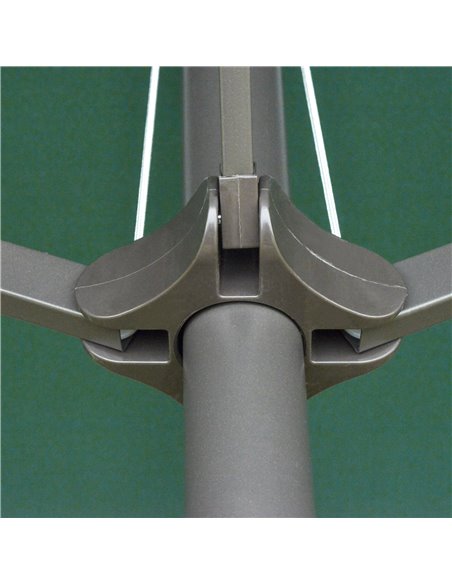 Outsunny 4.6m Garden Parasol Double-Sided Sun Umbrella Patio Market Shelter Canopy Shade Outdoor Dark Green 84D-031V02 - pic 49280 | FastDaddyshop
