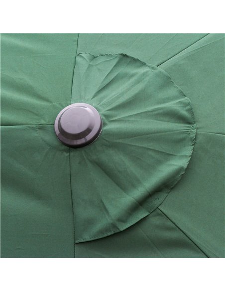 Outsunny 4.6m Garden Parasol Double-Sided Sun Umbrella Patio Market Shelter Canopy Shade Outdoor Dark Green 84D-031V02 - pic 49281 | FastDaddyshop