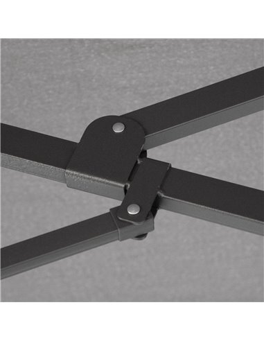 Outsunny 4.6m Garden Parasol Double-Sided Sun Umbrella Patio Market Shelter Canopy Shade Outdoor with Cross Base – Grey 84D-030V