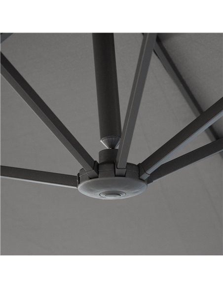 Outsunny 4.6m Garden Parasol Double-Sided Sun Umbrella Patio Market Shelter Canopy Shade Outdoor with Cross Base – Grey 84D-030V - pic 49325 | FastDaddyshop