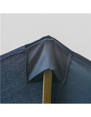 Outsunny 4.6m Garden Parasol Double-Sided Sun Umbrella Patio Market Shelter Canopy Shade Outdoor with Cross Base – Blue 84D-031V
