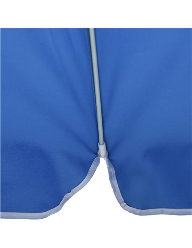 Outsunny Arc. 1.9m Beach Umbrella with Pointed Design Adjustable Tilt Carry Bag for Outdoor Patio Blue 84D-092BU