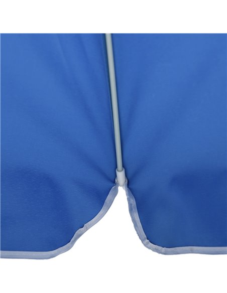 Outsunny Arc. 1.9m Beach Umbrella with Pointed Design Adjustable Tilt Carry Bag for Outdoor Patio Blue 84D-092BU - pic 49425 | FastDaddyshop