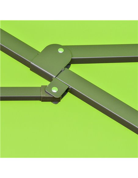 Outsunny 4.6m Garden Parasol Double-Sided Sun Umbrella Patio Market Shelter Canopy Shade Outdoor with Cross Base – Green 84D-031 - pic 49434 | FastDaddyshop