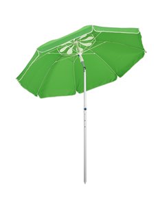 Outsunny Arc. 1.9m Beach Umbrella with Carry Bag, Green 84D-092GN