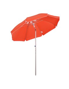 Outsunny Arc. 1.9m Beach Umbrella with Carry Bag, Orange 84D-092OG