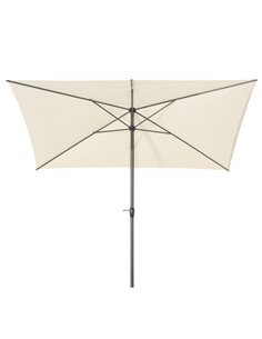 Outsunny 3 x 2M Sun Parasols Umbrellas Garden Patio, Beige 84D-126BG