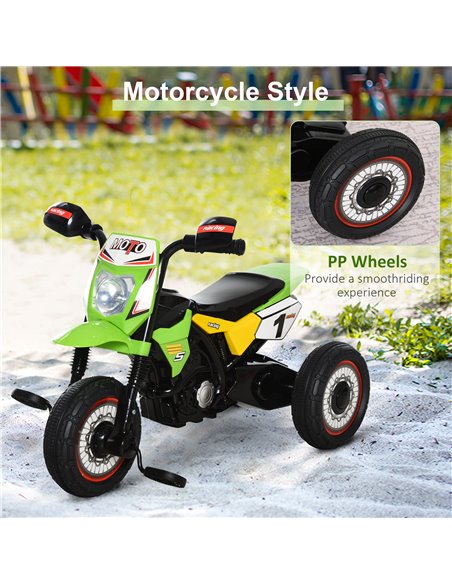 HOMCOM Toddlers 3-Wheel PP Ride On Pedal Trike Green - pic 4949 | FastDaddyshop