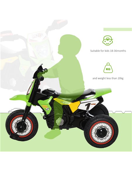 HOMCOM Toddlers 3-Wheel PP Ride On Pedal Trike Green - pic 4951 | FastDaddyshop