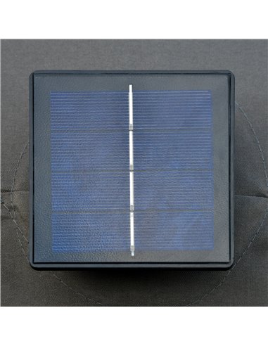 Outsunny 4.4m Double-Sided Sun Umbrella Garden Parasol Patio Sun Shade Outdoor with LED Solar Light , Dark Grey 84D-106CG