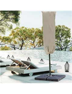 Outsunny Cantilever Umbrella Cover with Rod, Zipper 84D-102CF 2
