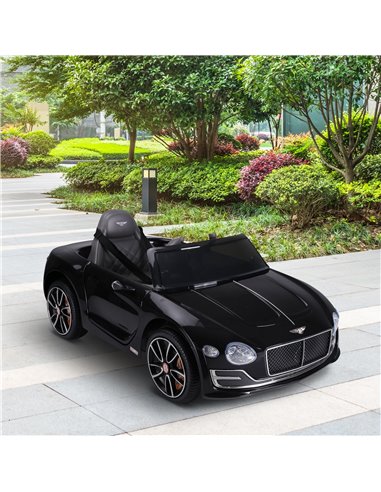 HOMCOM Kids Electric Car 6V Battery PP Licensed Bentley Ride On Toys Black