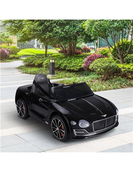 HOMCOM Kids Electric Car 6V Battery PP Licensed Bentley Ride On Toys Black - pic 4963 | FastDaddyshop