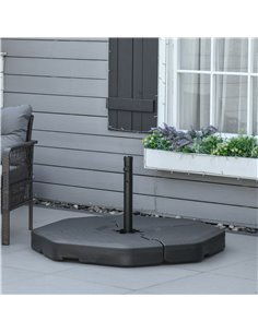 Outsunny Detachable Patio Umbrella Base Stand, Black 84D-134 2