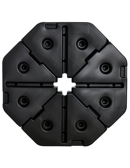 Outsunny Detachable Patio Umbrella Base, Cantilever Parasol Base Stand Outdoor Umbrella Weights, Can Be Filled with Sand or Wate - pic 49677 | FastDaddyshop