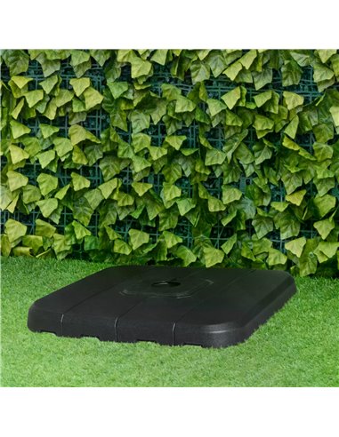Outsunny Set of 4 Cantilever Parasol Base Stand Outdoor Umbrella Weights, Can Be Filled with Sand or Water, Black 84D-144