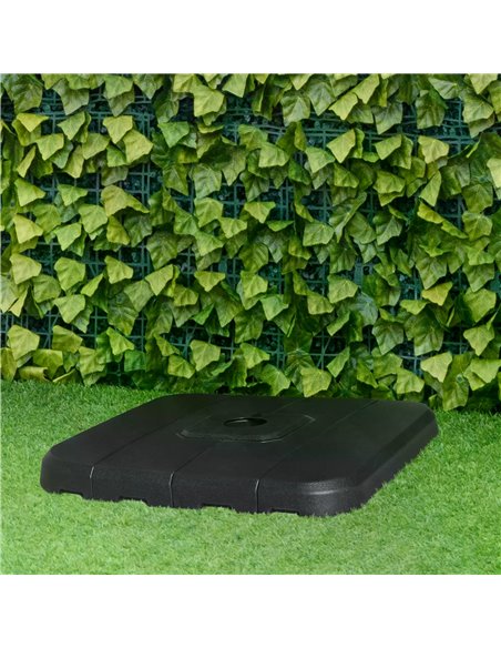 Outsunny Set of 4 Cantilever Parasol Base Stand Outdoor Umbrella Weights, Can Be Filled with Sand or Water, Black 84D-144 - pic 49696 | FastDaddyshop