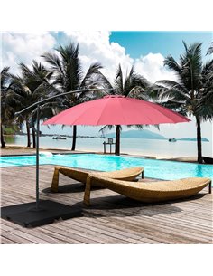 Outsunny Set of 4 Parasol Base Weights Up to 80kg, Black 84D-132 2