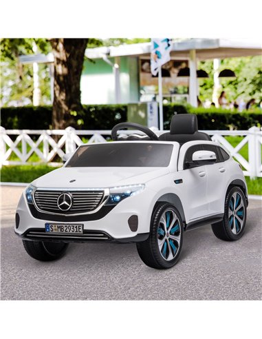 HOMCOM Benz EQC 400 12V Kids Electric Car Ride On Toy w/ Remote Control
