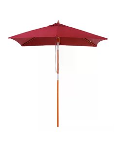Outsunny 2 x 1.5m Patio Garden Parasol Sun Umbrella, Wine Red 84D-017WR