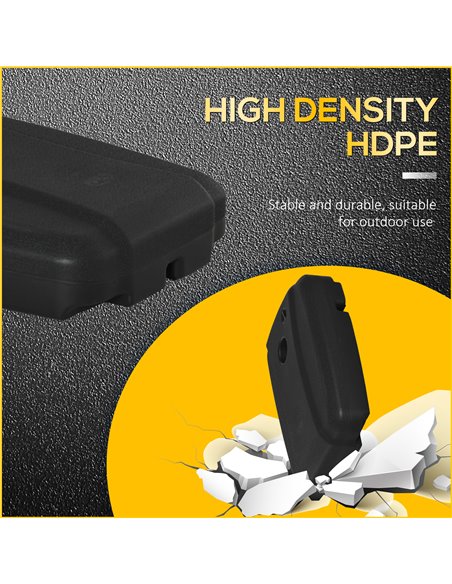 Outsunny 7.5kg Square Parasol Base Portable Umbrella Stand Weights for Cantilever Banana Parasol with Wheels, Water and Sand Fil - pic 49737 | FastDaddyshop