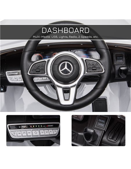 HOMCOM Benz EQC 400 12V Kids Electric Car Ride On Toy w/ Remote Control - pic 4974 | FastDaddyshop