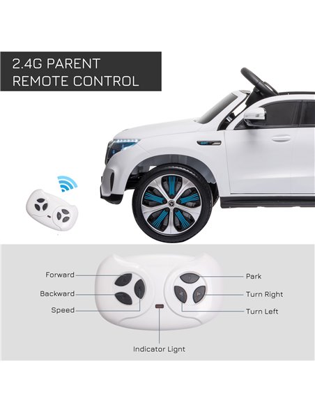 HOMCOM Benz EQC 400 12V Kids Electric Car Ride On Toy w/ Remote Control - pic 4975 | FastDaddyshop